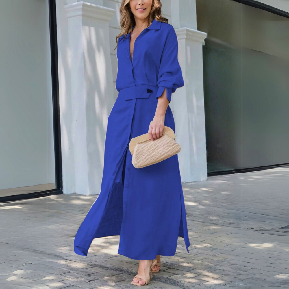 Vestido Jeanette™ - Diseño favorece el cuello y estiliza la figura