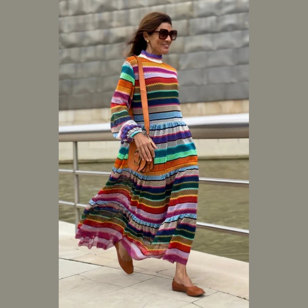 vestido isabella - una explosion de color y estilo