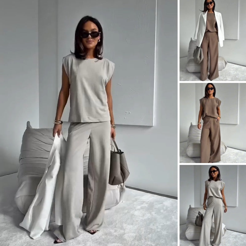 Conjunto de Dos Piezas - Estilo Versátil y Fácil de Combinar