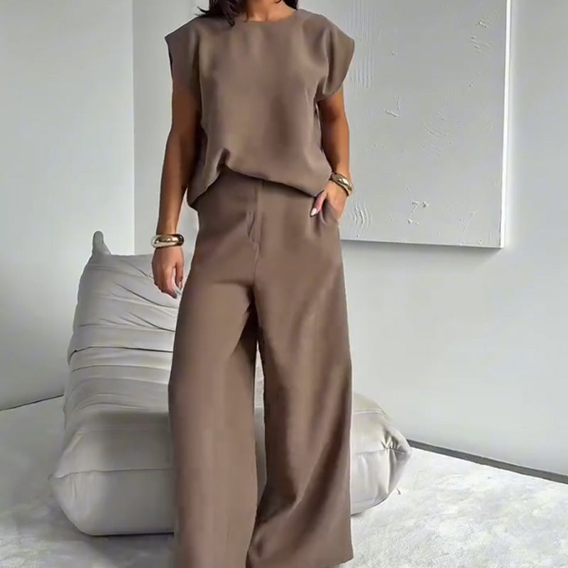 Conjunto de Dos Piezas - Estilo Versátil y Fácil de Combinar