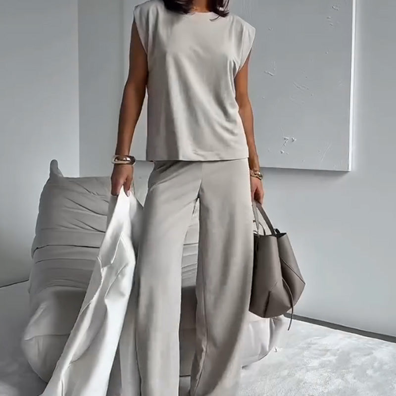 Conjunto de Dos Piezas - Estilo Versátil y Fácil de Combinar
